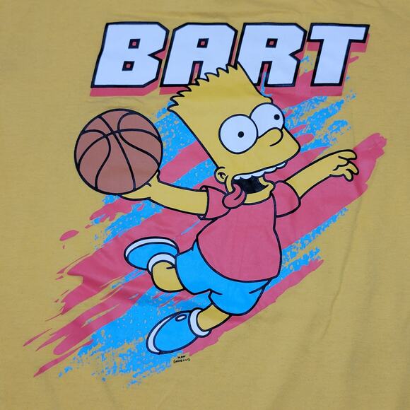 The Simpsons Yellow Unisex Tee Basketball "Bart" - Size XL* - Picture 2 of 4